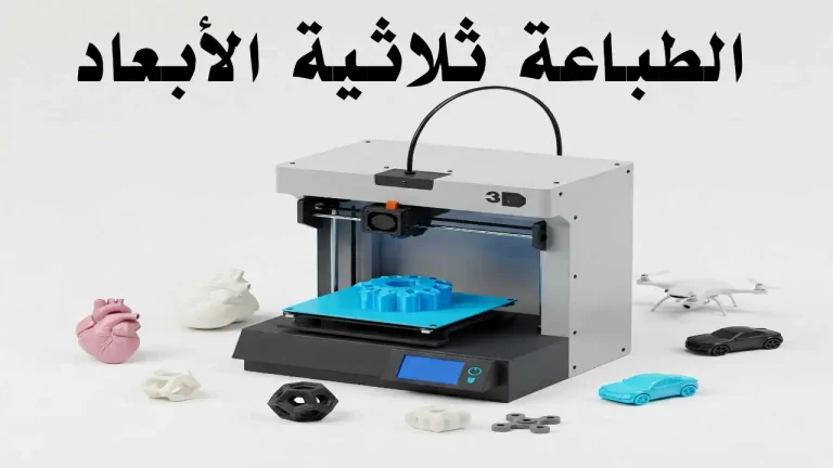 طابعة ثلاثية الأبعاد تطبع مجسم بلاستيكي واقعي