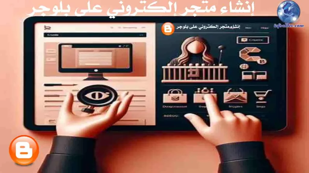 متجر إلكتروني مبني باستخدام منصة بلوجر Blogger