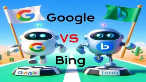 مقارنة بين نتائج البحث في محرك Google و Bing