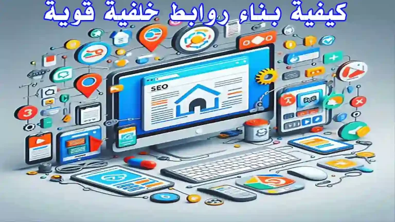 شبكة روابط بين مواقع إلكترونية تشير إلى بناء باك لينك فعّال