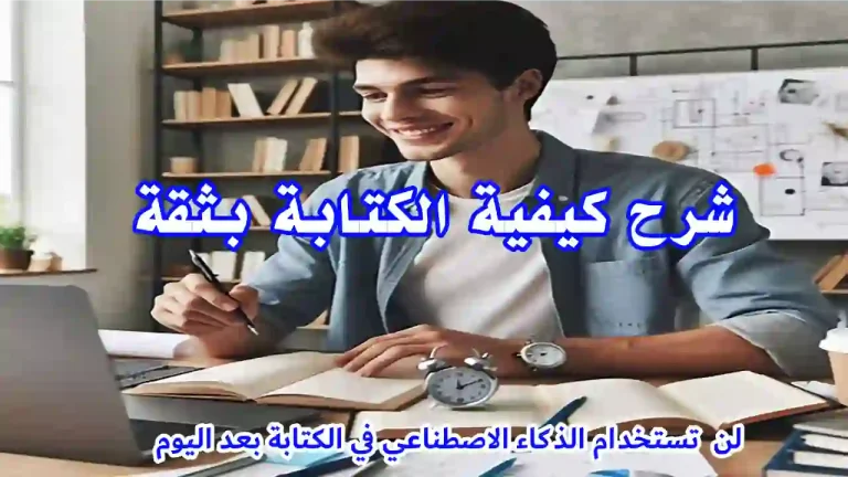 كاتب مبتدئ يدوّن مقالًا باستخدام نصائح كتابة فعّالة