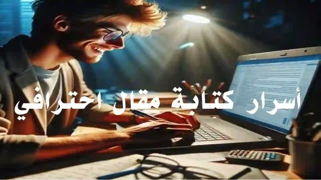 محرر يكتب مقالًا احترافيًا باستخدام أدوات تنظيم المحتوى