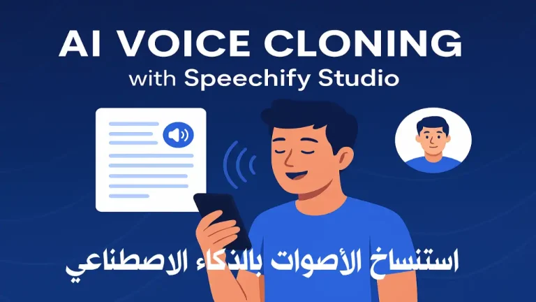 تمثيل بصري لتقنية استنساخ الصوت بالذكاء الاصطناعي باستخدام موجات صوت رقمية