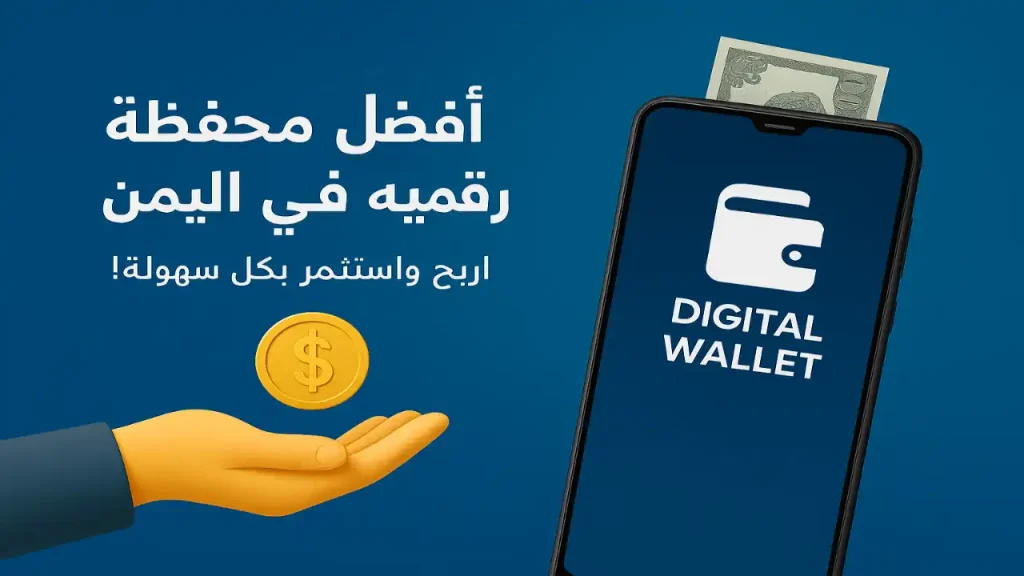 أفضل محفظة رقمية في اليمن تتيح للمستخدمين إجراء المعاملات بسهولة وربح المال عبر الإحالة من خلال الهاتف الذكي.