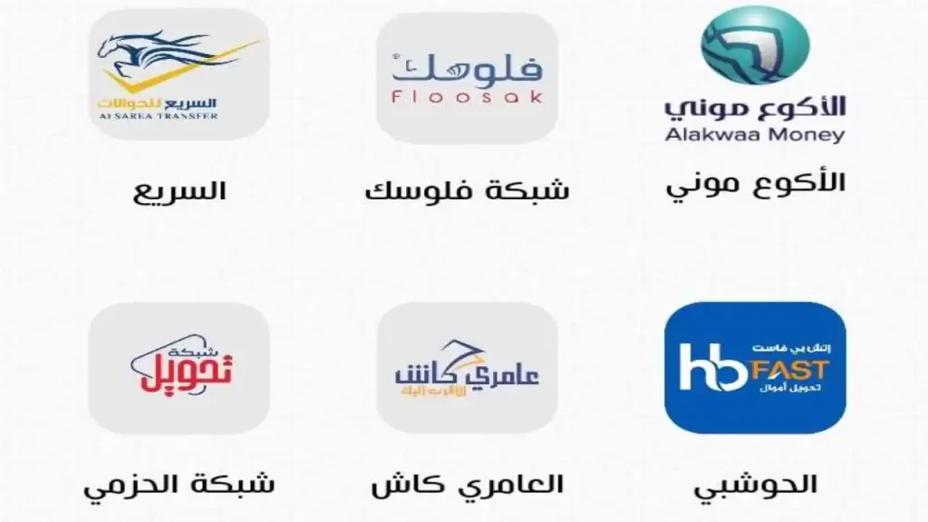 صورة تظهر ايقونات التحويل عبر محفظة فلوسك