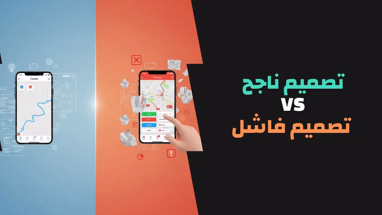 تصميم تطبيق نقل احترافي يوضح واجهات المستخدم وتخطيط شاشات التطبيق