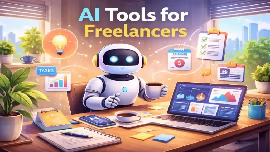 AI tools for freelancers helping manage projects, clients, and daily work efficiently