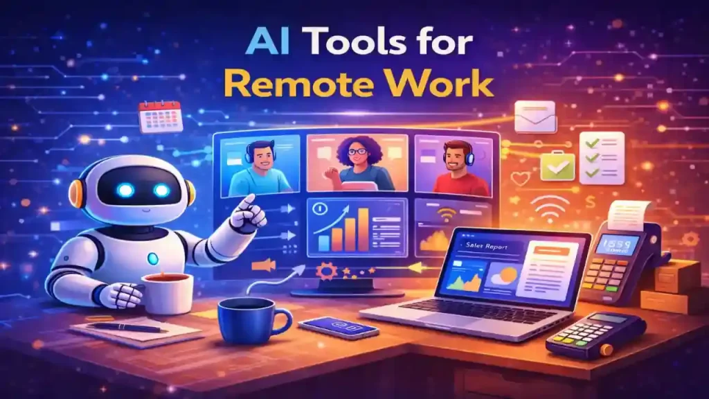 AI Tools for Remote Work and Team Productivity | Info All Tec AI tools for remote work improving collaboration and team productivity