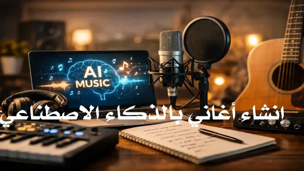 إنشاء أغاني بالذكاء الاصطناعي باستخدام أدوات حديثة لإنتاج الموسيقى الرقمية