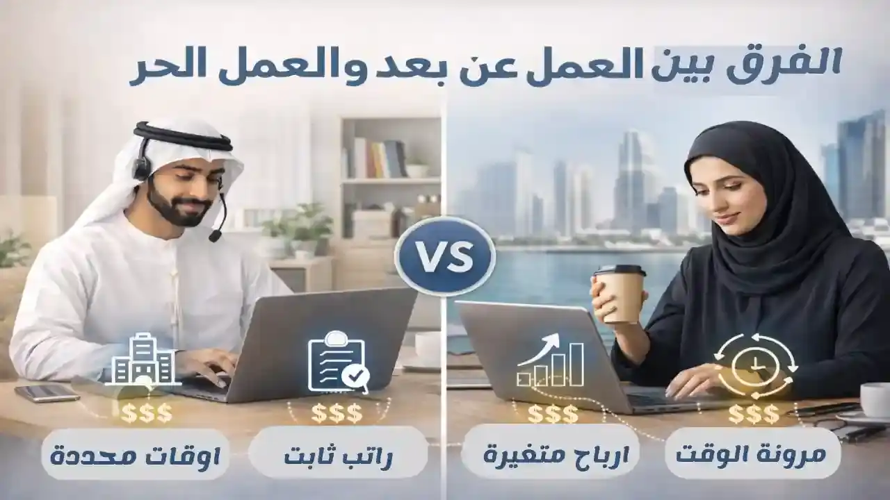 الفرق بين العمل عن بُعد والعمل الحر وأيهما أنسب لك اليوم - Info All Tec